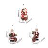 Mini Santa Claus Figurines Holding Gifts Small Resin Sculpture Home Decor