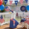 Yousheng 1 Set Independence Day Goose Outfit Outdoor Porch Goose Costumes Patriotic Stars And Stripes Jacket Hat Set for 23 Inch Goose Statue Memorial