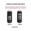 Interior Mouldings 2/3 Buttons Suede Car Remote Key Case Cover Shell For Mazda 2 3 6 Axela Atenza CX-5 CX5 CX-3 CX-7 CX8 CX-9 20