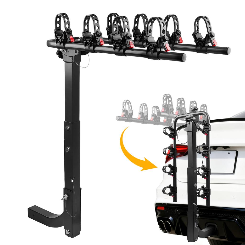 Hitch Mount Bike Rack Foldable Hitch Bike Rack for Cars Trucks SUVs Minivans