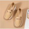 Women's Leather Wedge Loafers Non-slip Soft Sole Casual Shoes Lightweight Platform Footwear for Daily Wear