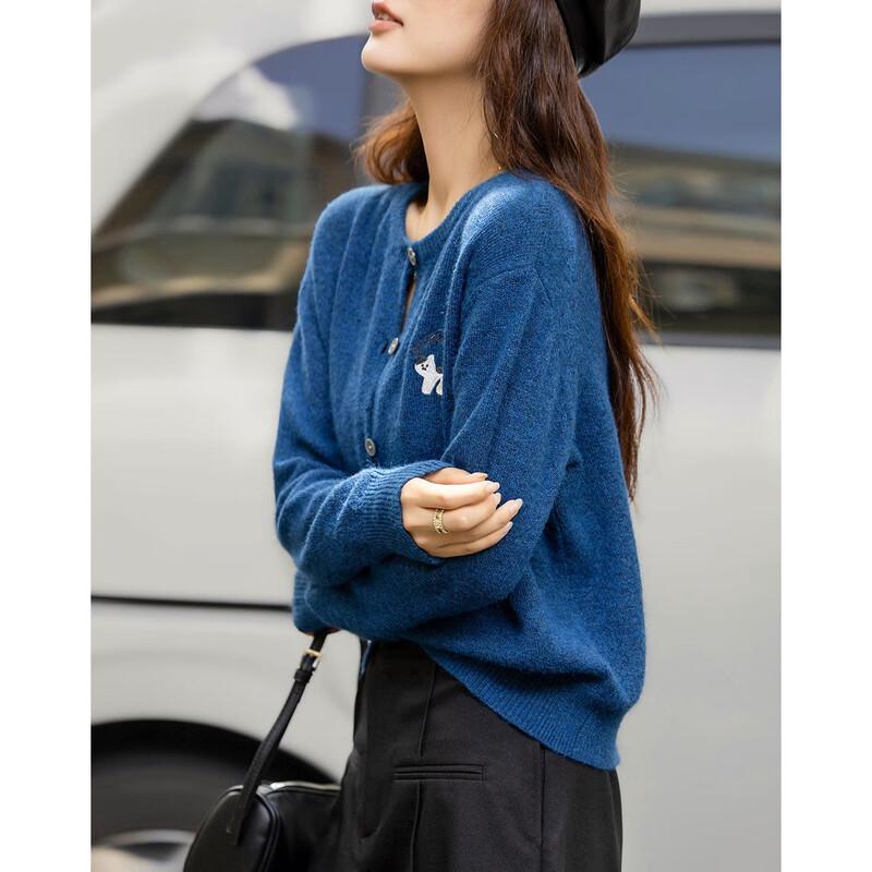 

Demana Women s Winter Embroidered Knit Sweater L