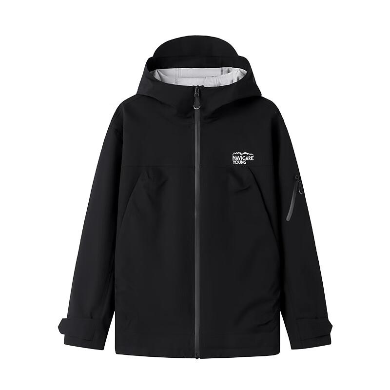 Navigare Men's Outdoor Waterproof Hooded Hardshell Jacket