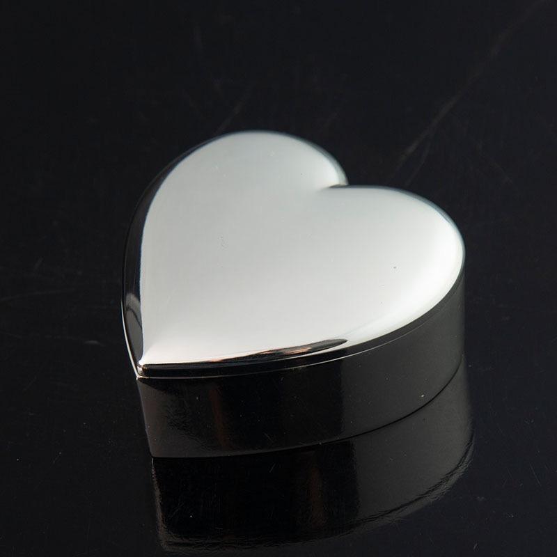Metal Heart Shape Jewelry Storage Box Organizer Exquisite Earrings Ring Storage Jar Dresser Display Couple Unique Festival Gift