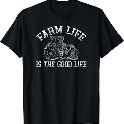 New Limited Farm Life Is The Good Tractor T Shirt