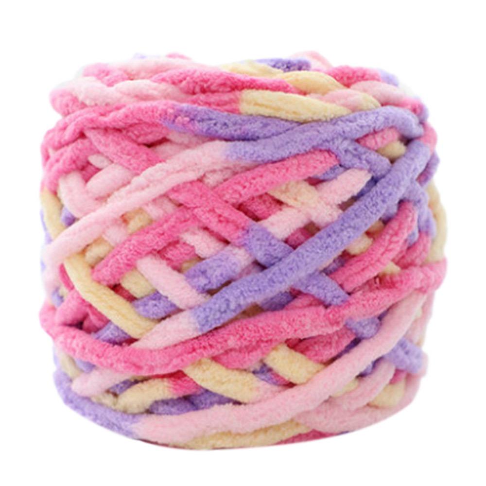 Soft Wool Crochet Yarn Knitting Braided Yarn DIY Woven Thread