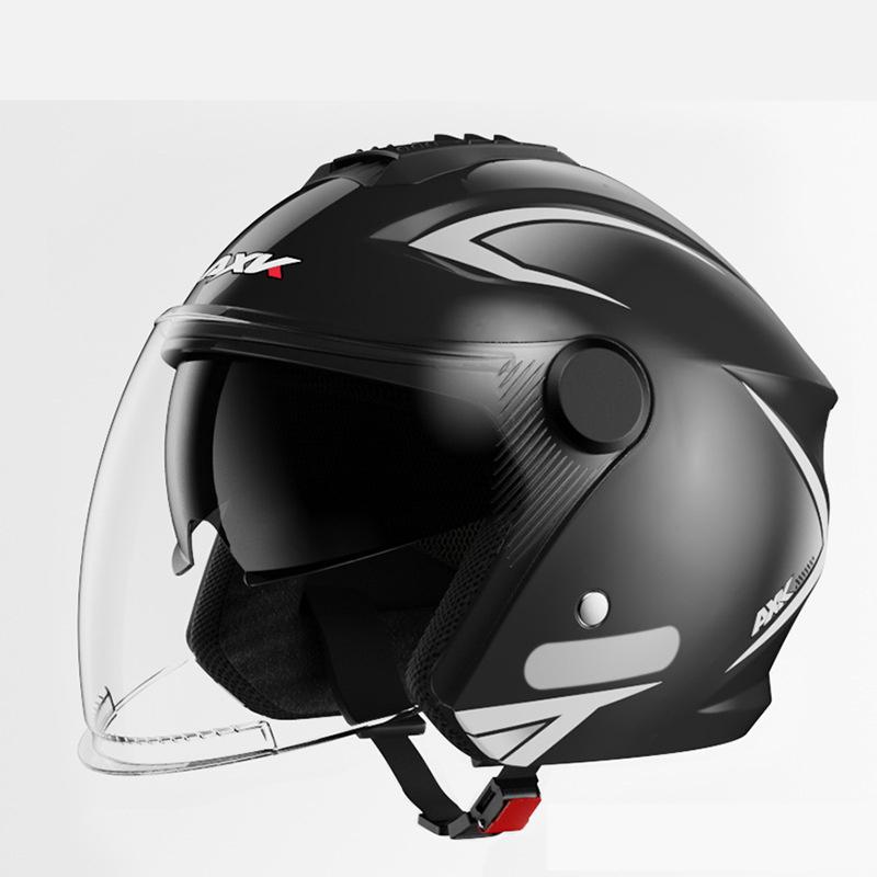 

3/4 відкритий шолом для мотоциклетних скутерів Шолом для вуличних велосипедних перегонів one size білий