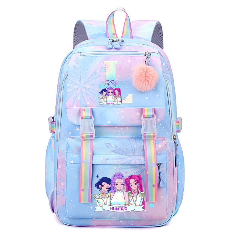 Animation Cartoon Letter Printing Student Campus High Value Fashion Backpack Light Large Capacity Backpack