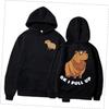 Capybara Fashion Hoodie Women Men Harajuku Pullovers Capibara Gothic Sweatshirt Mange Cute Hoody Cartoon Hooded