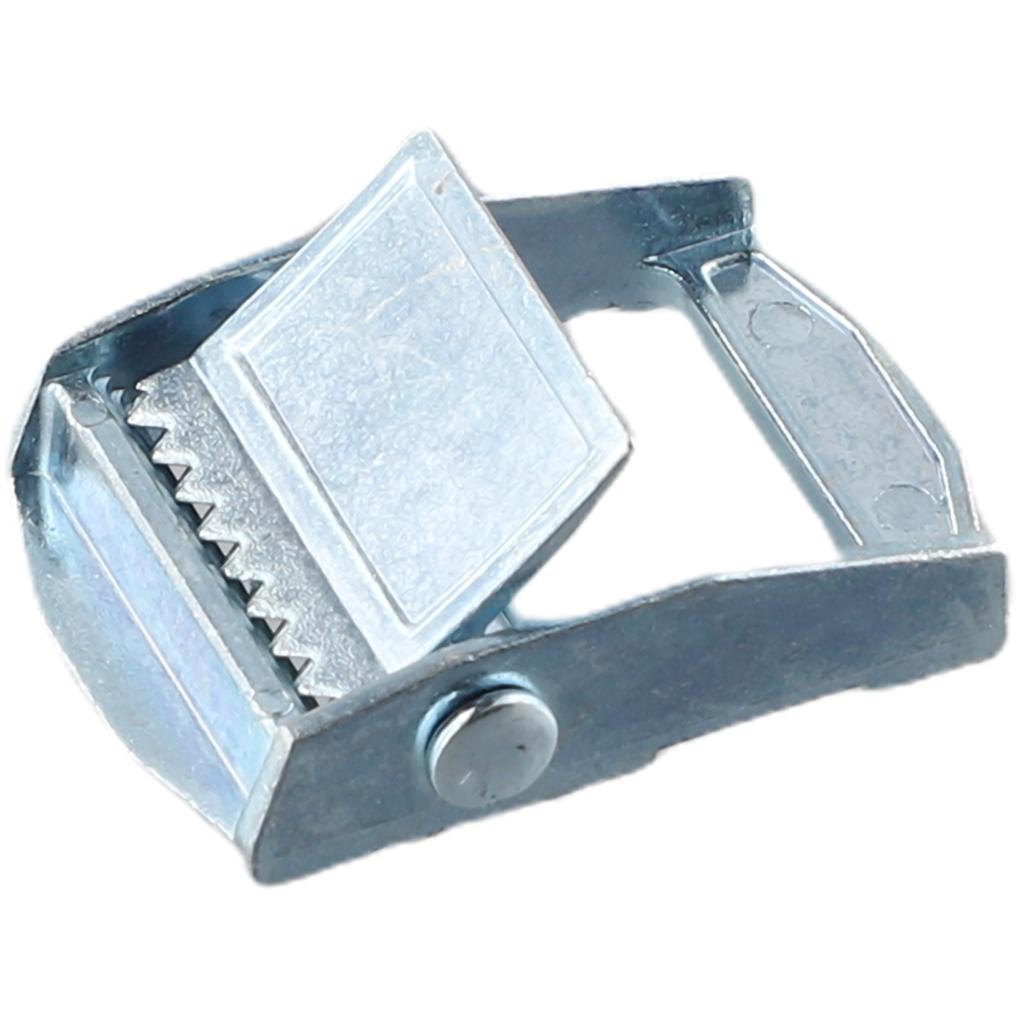 Zinc Alloy Buckle with Fixed Tensioner for Tie down Straps Designed to Secure For Heavy Cargoes Cases and Toolboxes