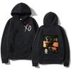 Unisex The Weeknd XO Fleece Hoodie, Hip Hop Sänger Collage Grafik Doppelseitiger Druck Pullover Sweatshirt