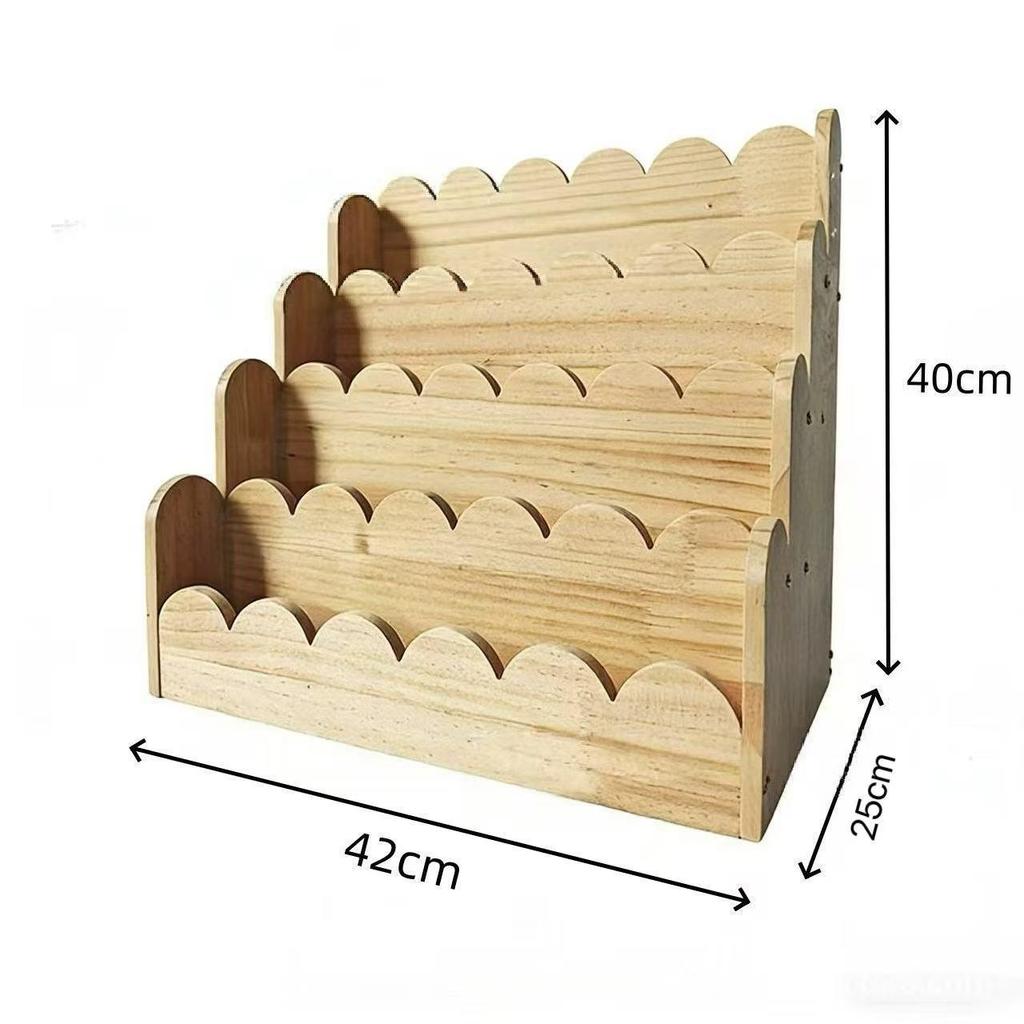 Children's Wooden Book Display & Storage Shelf