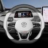 Housse de volant en cuir pour voiture pour Volkswagen Tayron Tharu Tiguan Touareg Teramont TROC TCross Taos Passat Variant Accessoires