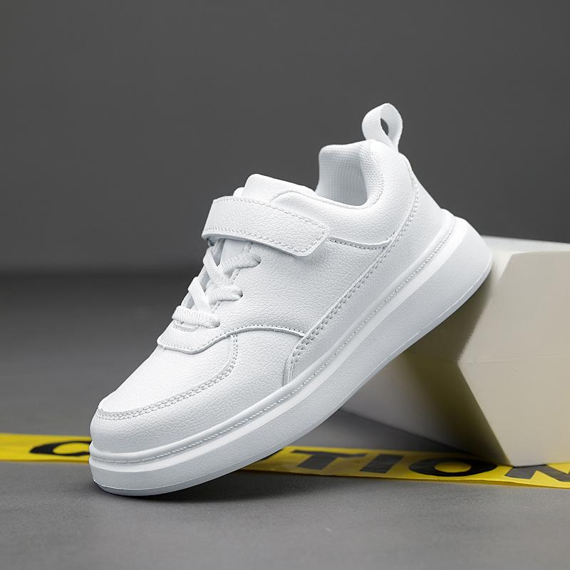 Classmates Children's Little White Shoes Boys' Shoes Students Girls White Sports Shoes