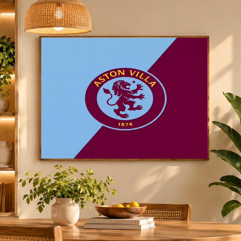 5D Diamond Painting Aston Villa Football DIY Full Drill Diamond Art Kit Home Decoration