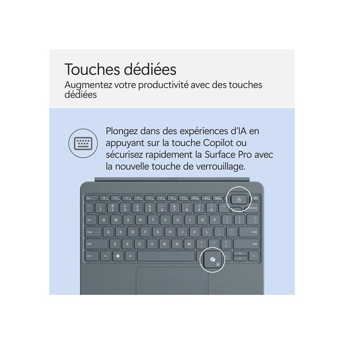 Clavier pour tablette Microsoft Surface Pro 12 pouces - Océan