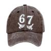 Sun Hat Cotton Baseball Cap 67 Print Breathable For Daily Use For Outdoor Activities
