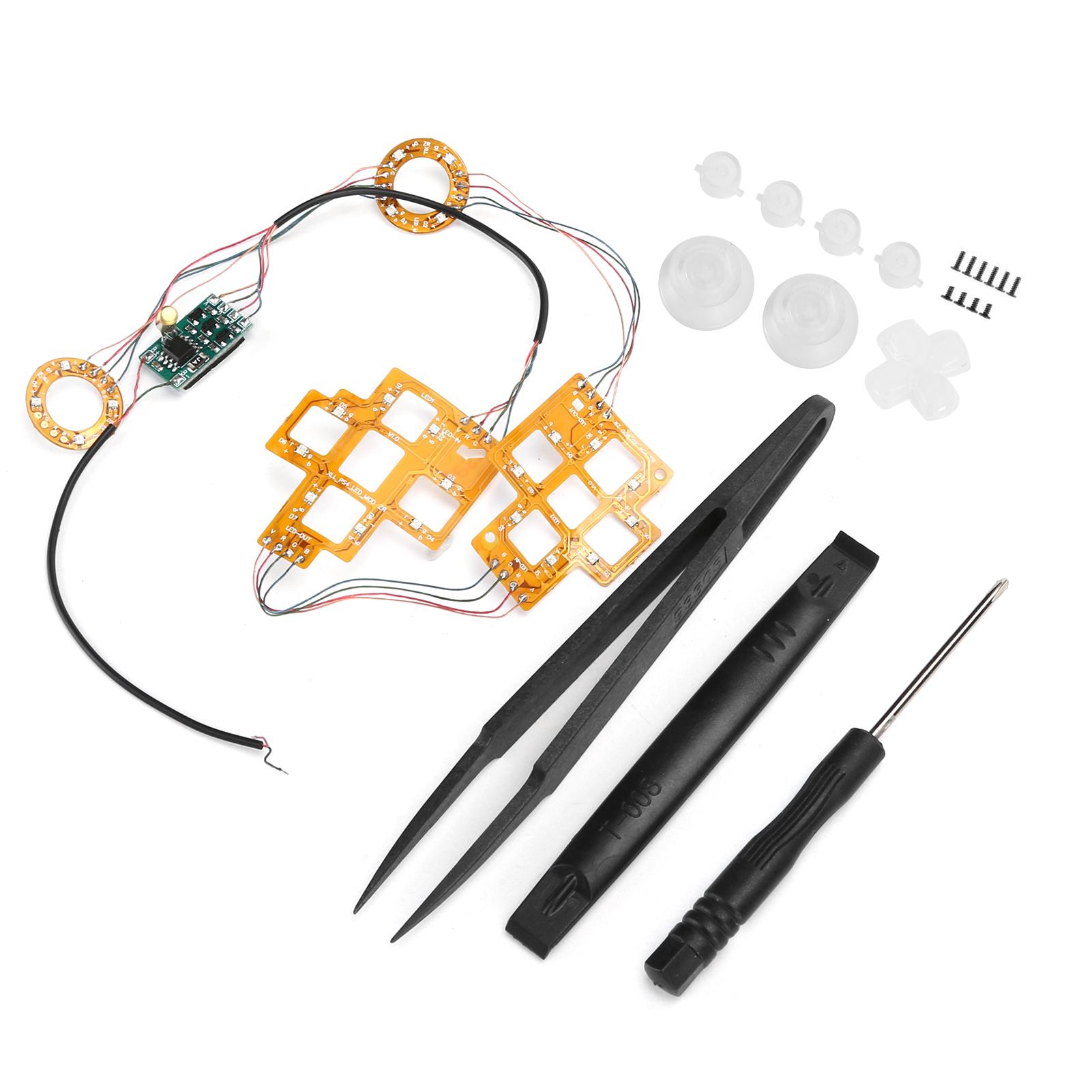 

Комплект из 6-цветных светодиодных кнопок для джойстиков DTF с подсветкой для контроллера PS4