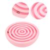 Balancing Maze Toy Bright Colors Semicircle Light Weight Maze Ball Toy Brain Games for Kids Early Education Pink