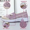 Women's shoes new summer breathable comfortable single shoes old Beijing cloth shoes one pedal temu mother shoes
