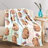 Verschiedene Größen Capybara Cartoon Decke Warm Weich Flauschig Überwurf King Size Luxus Überwurf Kinder Erwachsener Bett Sofa Decke Reise Überwurf