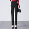 Saidel Women's Plus Size Straight-Leg Casual Pants - Slimming Baguette Style for Spring & Autumn 2025
