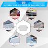 59x43" Car Windshield Cover Protector Sun Shade Winter Snow Ice Dust Frost Guard