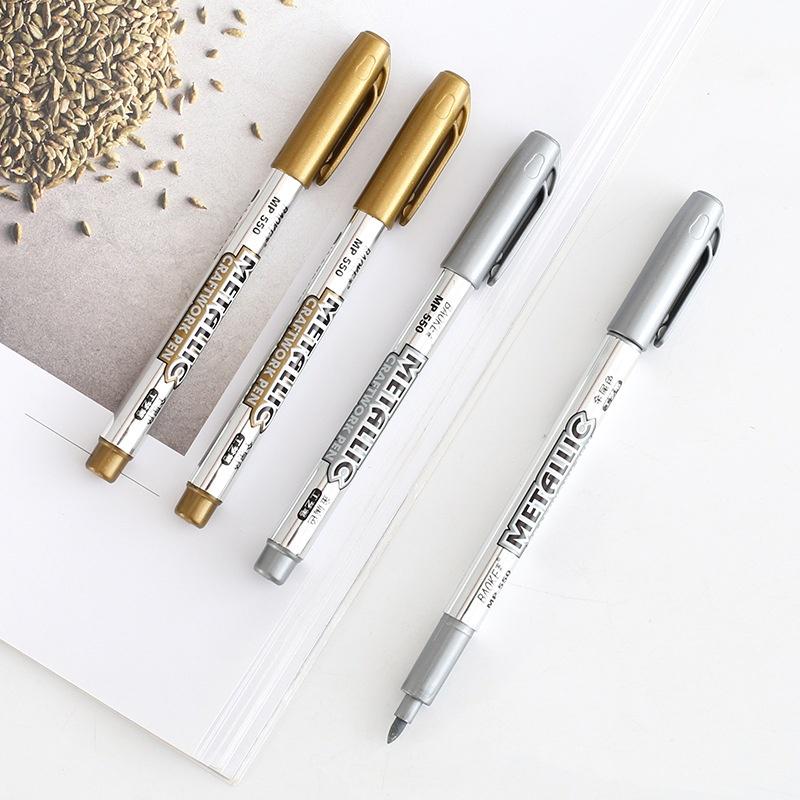 Metallic Craft Pen Gold Marker Silbermarker Grußkarte Album Graffiti Stift