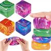 5Cm Soft And Sticky Sensory Stress-Relief Toy Cube Containing Gel Stretchable Ball Swirl Ice Cube Ball Slow Rebound