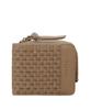 Torla Dünne Netz-Bifold-Geldbörse für Damen, Grau-Beige (GBE)