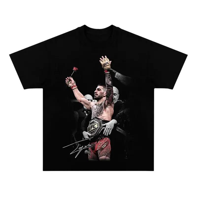 COMBATWEAR Ilia Topuria Winner Graphic Tee, Boxing Shirt, Graphic Tee T-Shirt XL