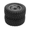 2 Pcs 82mm RC Car Tire 31mm Width 12mm Hex Adapter Spare Part for SCY 16103 1/16 RC Off Road Car