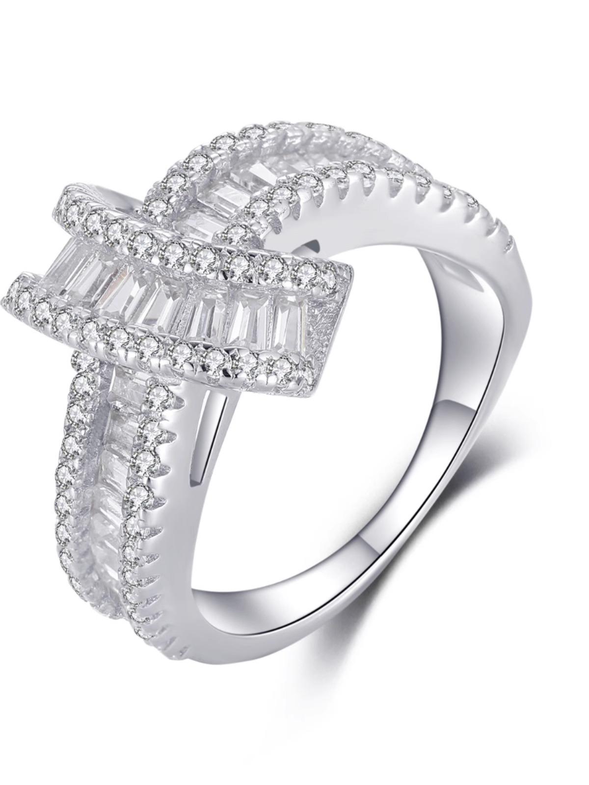 

Модное регулируемое медное кольцо с уникальными геометрическими элементами для женщин