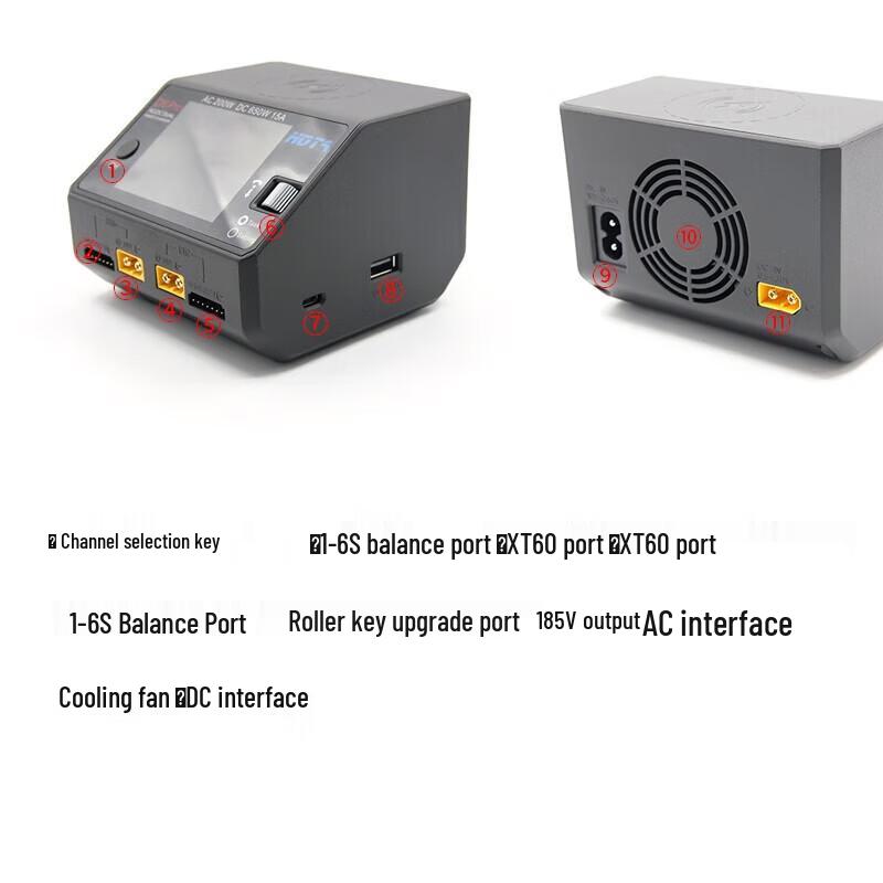 HOTA D6 650W 15A Dual-Channel Smart Balance Charger