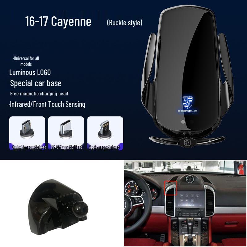 Magnetyczny Bezprzewodowy Szybki Uchwyt na Telefon do 718/Panamera/Cayenne/911