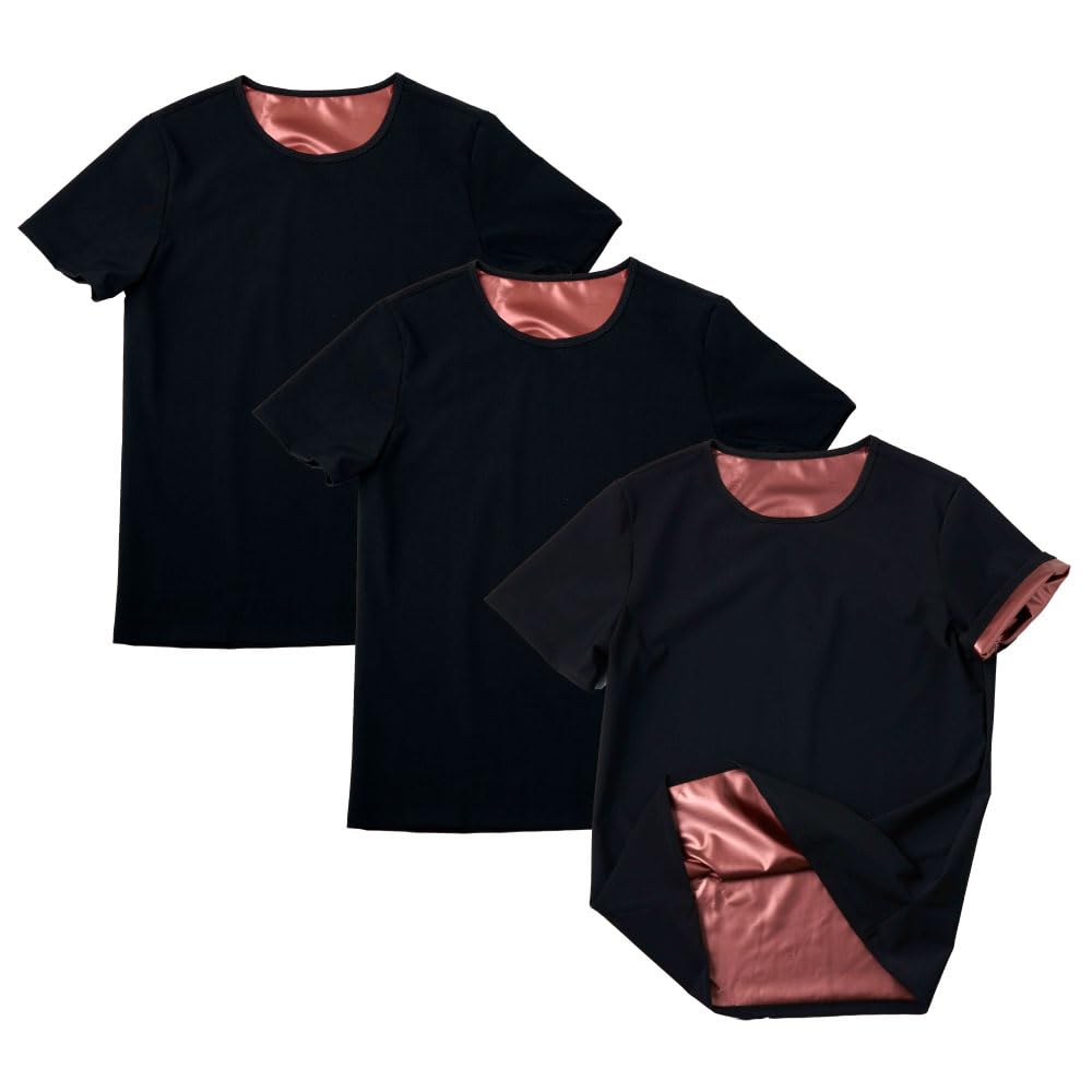 

From Kokoro Shibori Max Exercise Training L Set of 3 [Sweat-Reducing, Metabolism-Enhancing, Washable, Underwear, Wear] Size, чёрный