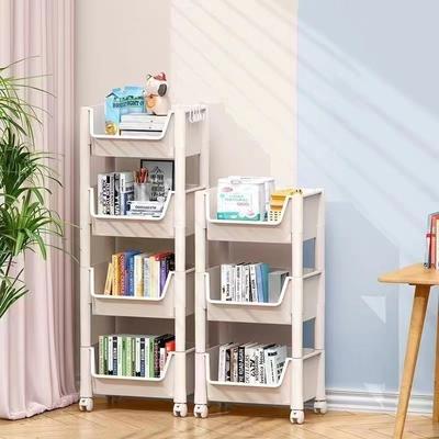 Support de rangement Mobile, chariot de cuisine, salle de bains, chambre à coucher, support de stockage de collations à plusieurs étages avec roulettes, organisateur d'accessoires pour la maison