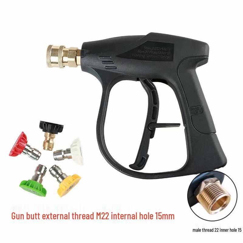 Fan-Shaped High-Pressure Car Wash Spray Gun with Aluminum Valve Core for Cleaning