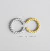 New Simple Small Fresh Light Bead Female 925 Sterling Silver Jewelry Personality Sweet Round Bead Popular Opening Rings TYB465