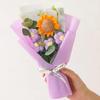 Knitted Knit Sunflower Plush Bouquet Cartoon Sunflower Flower Bouquet Toy  Valentine'S Day