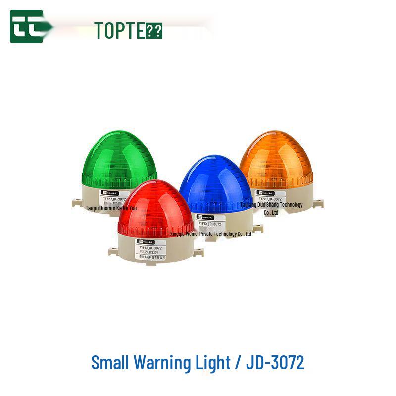 JD-3072 Mini Rainproof LED Strobe Light - Steady Signal & Alarm, 12V/24V/220V Custom Voltage 36V/48V/110V (Add $2)