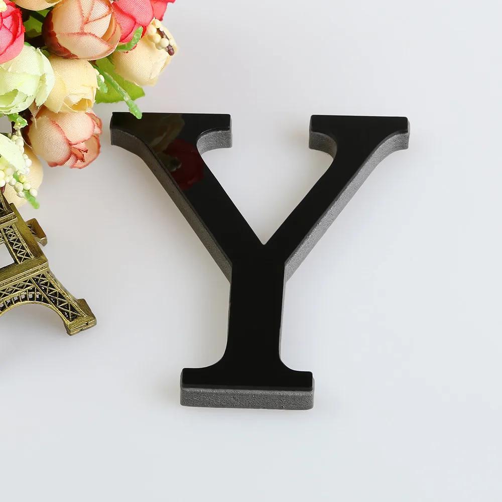 20 cm de alto26 Alfabeto DIY Decoraciones de Pegatina de Pared 3D Pegatina de Alfabeto Inglés Negro Decoraciones de Pared para el Hogar Fiesta