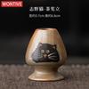 1/6 Pcs Printing cats Matcha Whisk Set Practical Matcha Kit with Whisk Holder Matcha Whisk Sifter Tea Scoop and Tea Spoon