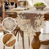 European Style Tassels Lace Table Runner With Exquisite Vintage Shabby Chic And Pearl For Holiday Wedding Long Dinner Tables