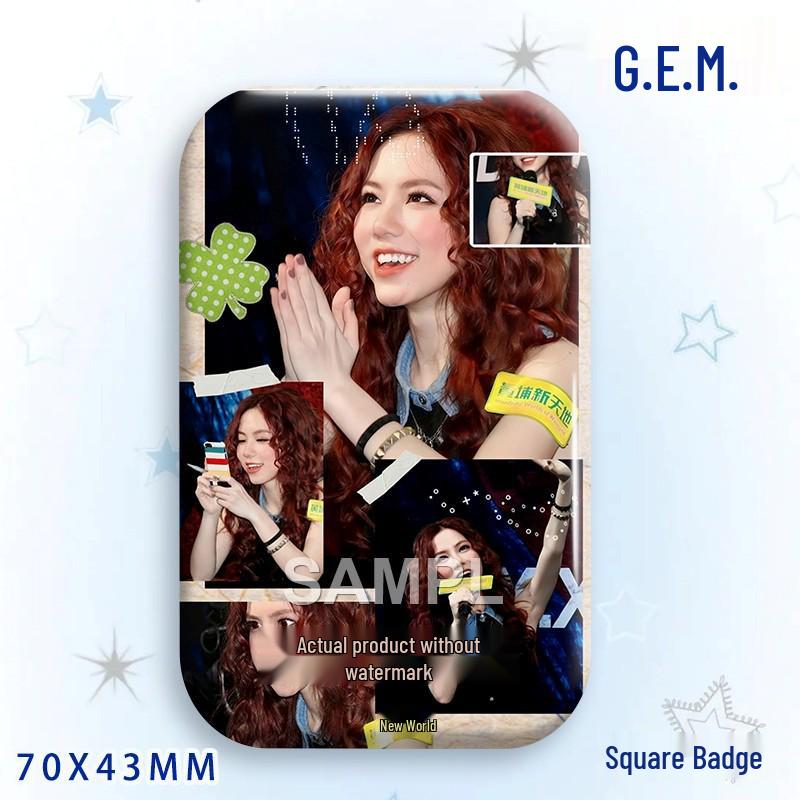 G.E.M. Concert Star Laser Acrylic Standee & Badge Set