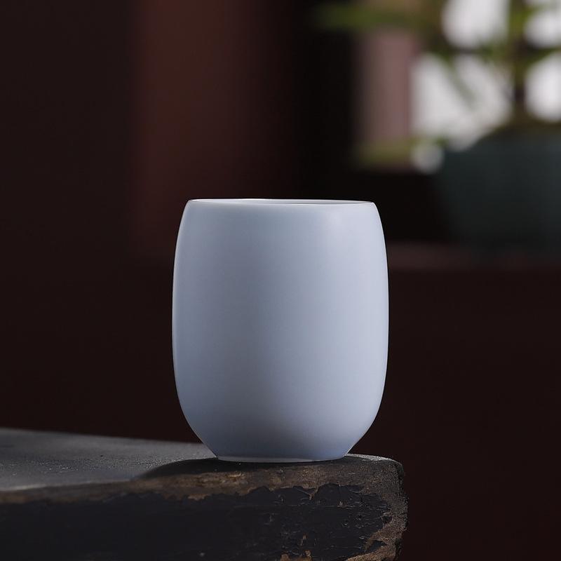 Advanced sense Ru kiln master cup can be raised, hand-made tea tasting cup Jianzhan personal special single cup teacup gift