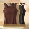 Women's Slim Fit Reversible German Velvet Vest with Chest Pad - Autumn/Winter Base Layer