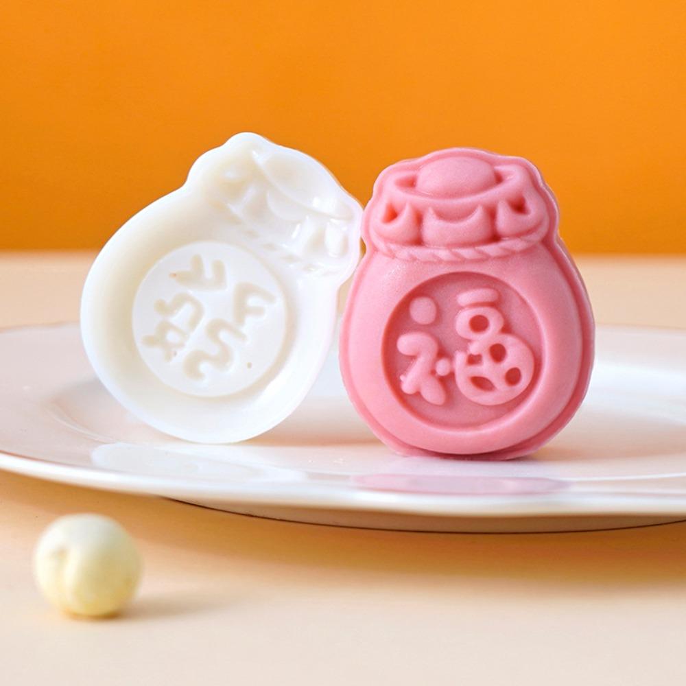 

Hand-Press Cookie Mold Embossed Pastry Mold Blessing Bag Mooncake Mold Spring Festival