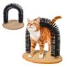 Cat Self-Grooming Toy Arch Grooming Brush with Heavy Scratching Pad Cat Scratcher And Body Massager Self Groomer for Indoor Cats Massage