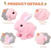 Realistic Bunny Toy Electronic Toy Bunny Simulated Rabbit Doll Jumping Twitching And Shaking Ears Toys Easter Children'S Gifts